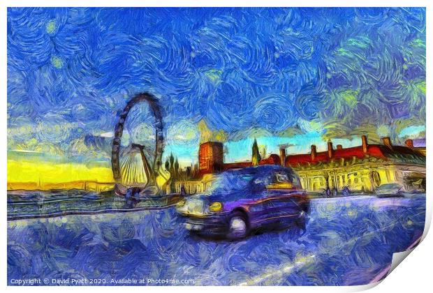 Westminster Bridge Van Gogh Print by David Pyatt