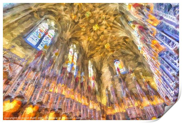 Edinburgh Cathedral Chapel Art Print by David Pyatt