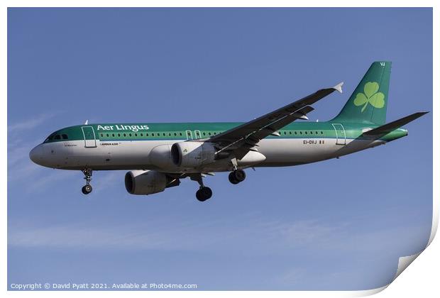 Aer Lingus Airbus A320-214                      Print by David Pyatt