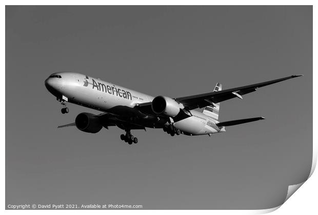 American Airlines Boeing 777-323      Print by David Pyatt