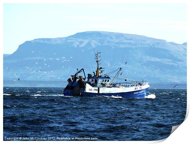 Donegal Fishing Boat Print by John McCoubrey