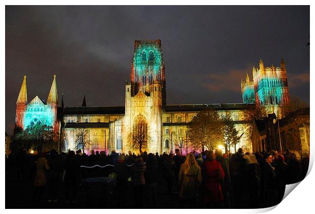 Durham Catherdral Colours Print by eric carpenter