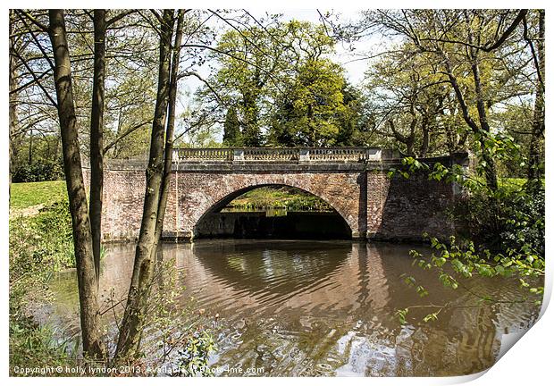 Water Under The Bridge Print by holly lyndon