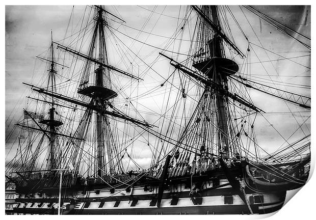 HMS Victory Print by holly lyndon