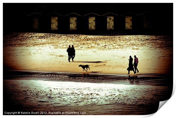 Beach Stroll Print by Natalie Durell