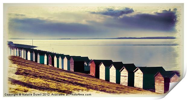 Hut Row Print by Natalie Durell