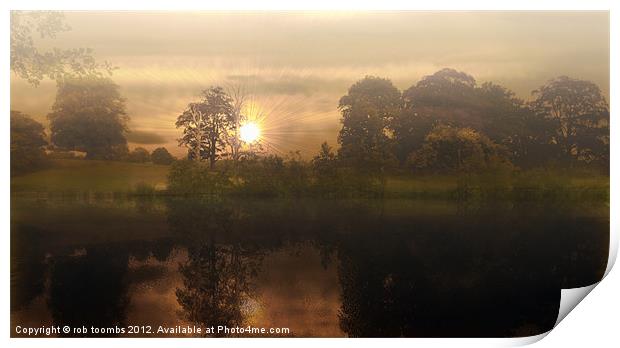 MORNING MIST Print by Rob Toombs