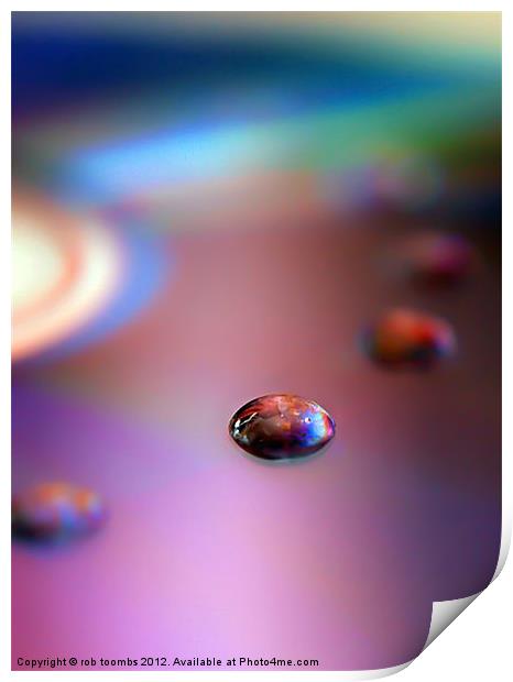 BUBBLE RAINBOW Print by Rob Toombs
