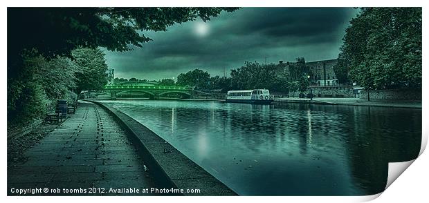 MOONLIGHT MAIDSTONE Print by Rob Toombs