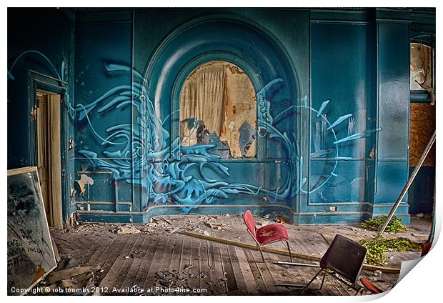 GRAFFITI MIRROR Print by Rob Toombs