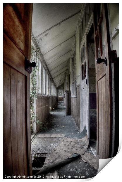 FORGOTTEN CORRIDOR Print by Rob Toombs