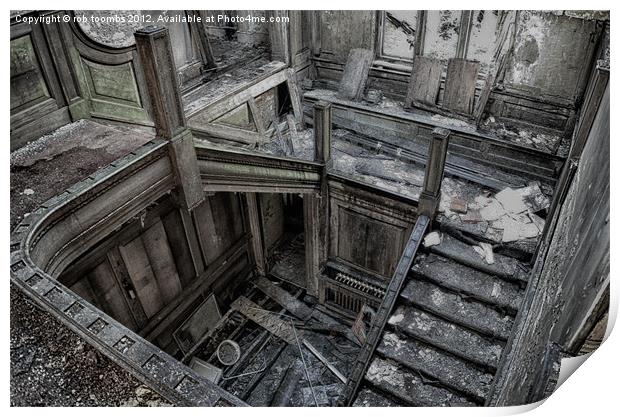 DERELICT SPIRAL Print by Rob Toombs