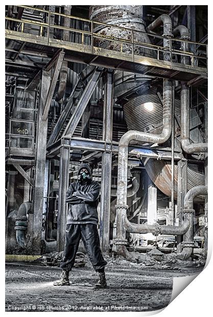 AN INDUSTRIAL STANCE Print by Rob Toombs