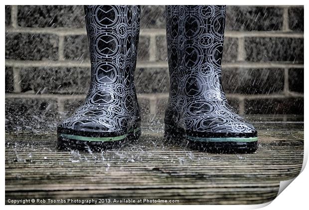 TWO WET BOOTS Print by Rob Toombs