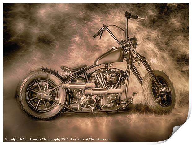 THE DEVILS RIDE Print by Rob Toombs