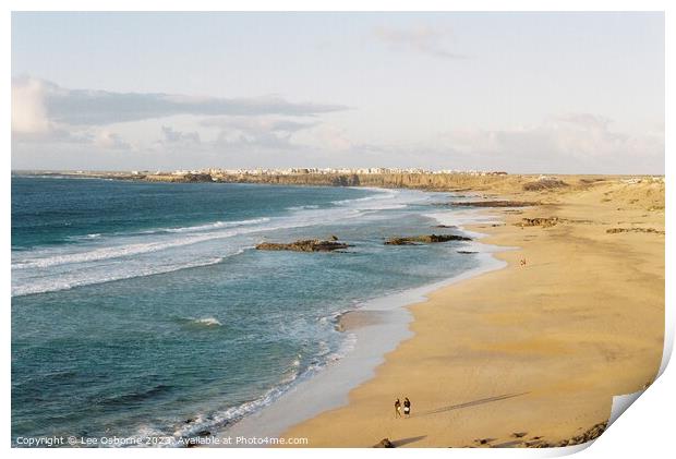 Golden Hour in El Cotillo, Fuerteventura Print by Lee Osborne