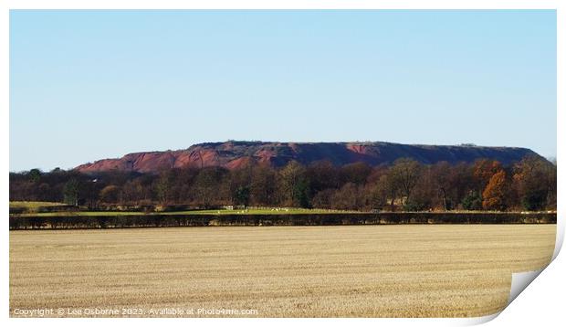 Greendykes Bing, West Lothian, Scotland Print by Lee Osborne