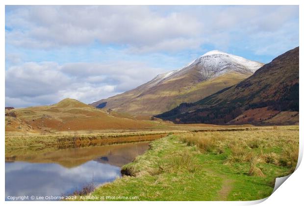 Ben More, Crianlarich, Scotland 5 Print by Lee Osborne