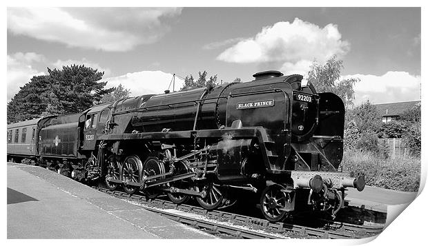 Black Prince at Winchcombe Print by Lee Osborne