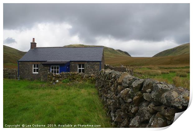 Burleywhag Bothy, Dumfries and Galloway, Scotland Print by Lee Osborne