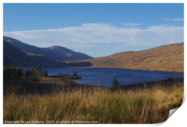 Loch Dee, Dumfries and Galloway Print by Lee Osborne