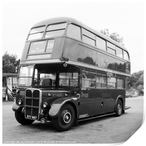 Vintage London Bus, North Weald, Essex  Print by Lee Osborne