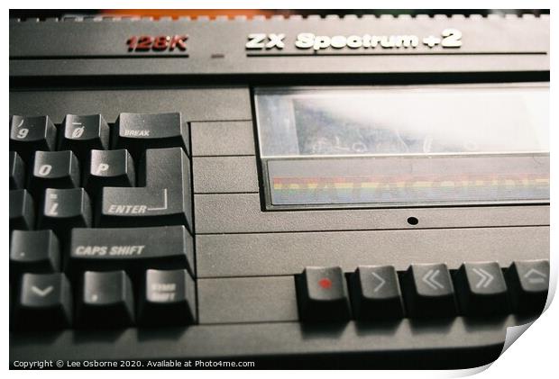 Sinclair ZX Spectrum +2 Print by Lee Osborne