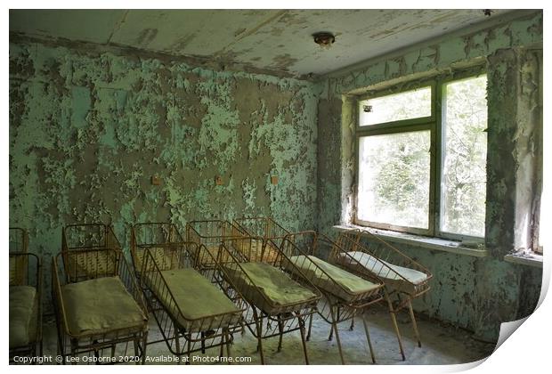 City Hospital Number 126, Pripyat Print by Lee Osborne
