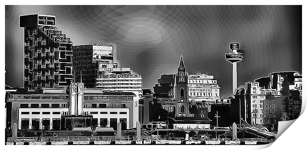 liverpool Print by sue davies