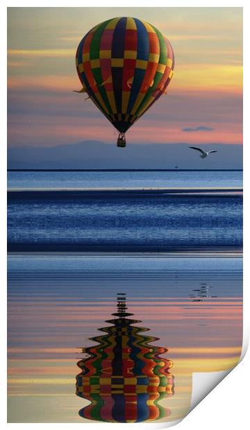 rippled reflections Print by sue davies