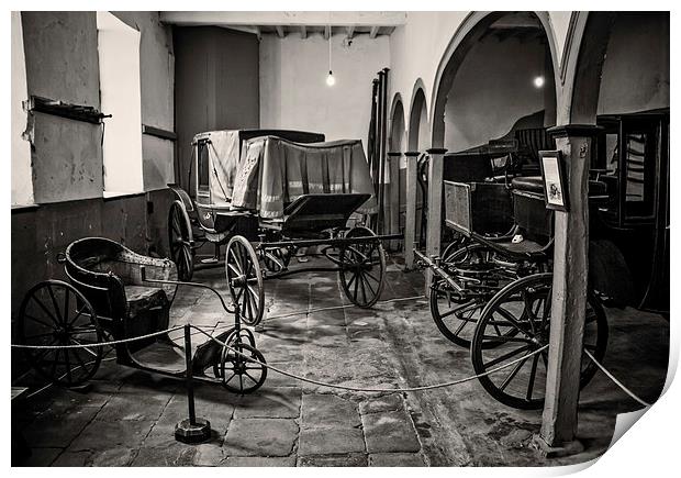 Carriages Warmer Tint Print by Stephen Maher