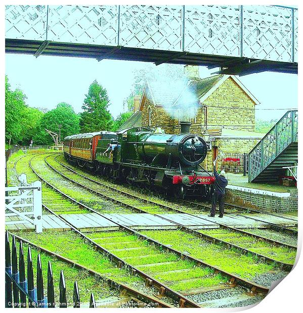 Highley Station Print by james richmond