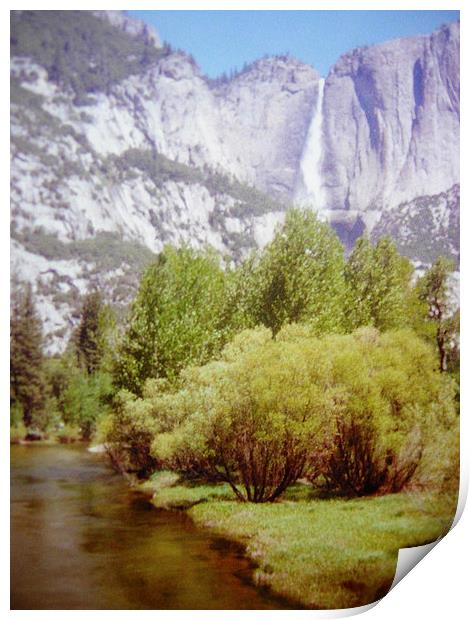 Yosemite Waterfall Print by james richmond