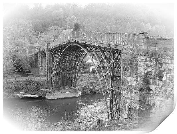 The Iron Bridge Print by james richmond