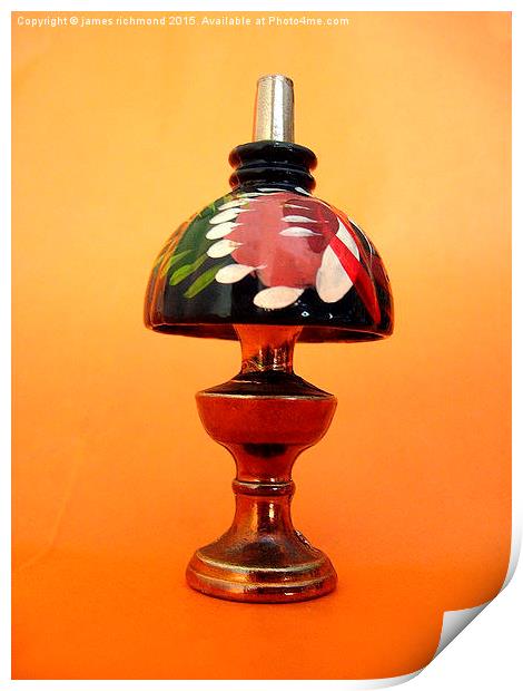 Miniature Oil Lamp  Print by james richmond