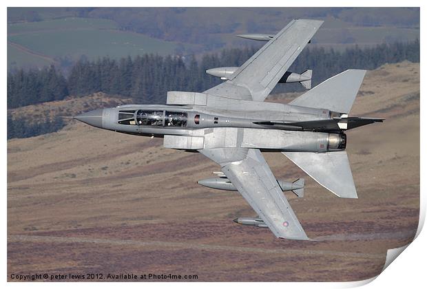 Fighter jet Print by peter lewis