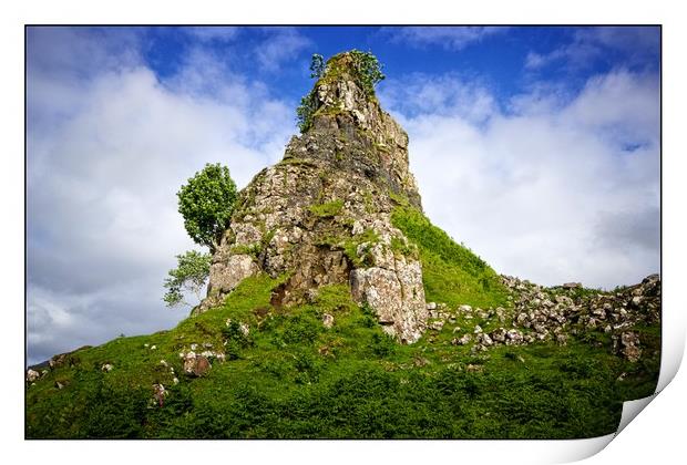 Castle Ewen,fairy Glen Isle of Skye Print by jane dickie
