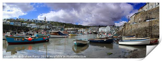 Cornwall's Quaint Fishing Heritage Print by Graham Parry
