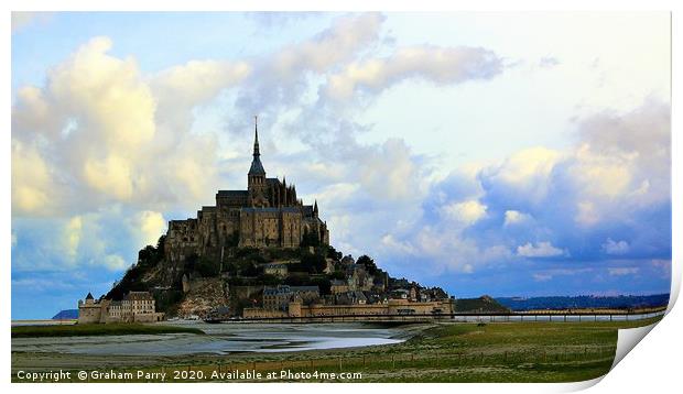 Imposing Mont Saint-Michel: Normandy's Jewel Print by Graham Parry