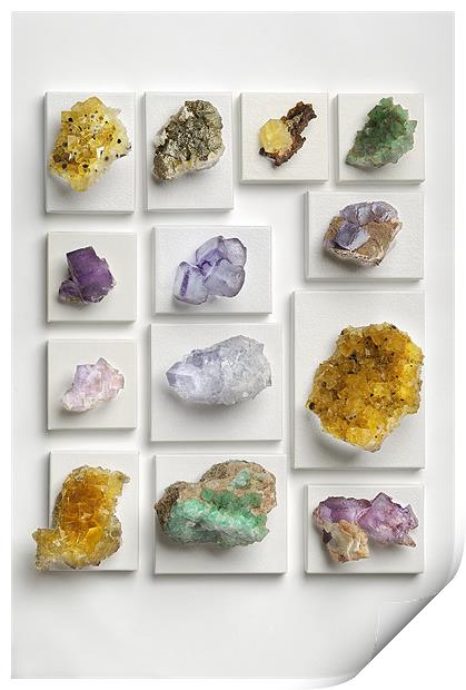 Second mineral exhibition Print by Josep M Peñalver