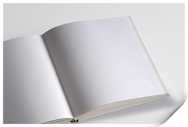 White pages book isolated Print by Josep M Peñalver
