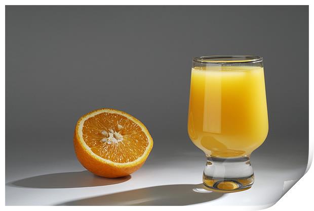 orange juice drink Print by Josep M Peñalver