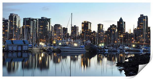 Cold Coal Harbour Print by Oliver Firkins