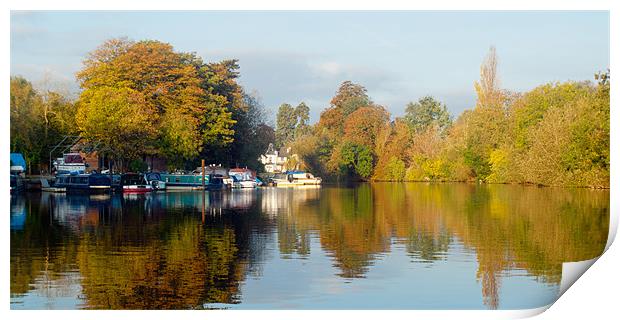 River Thames Weybridge Print by Clive Eariss