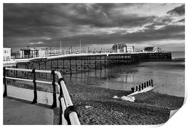  Worthing Pier Late Sunshine Print by Clive Eariss
