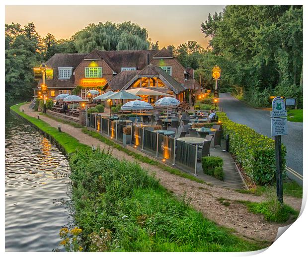  The Anchor Pub Pyrford Surrey Print by Clive Eariss