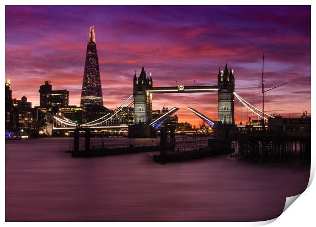 Tower Bridge London Print by Clive Eariss