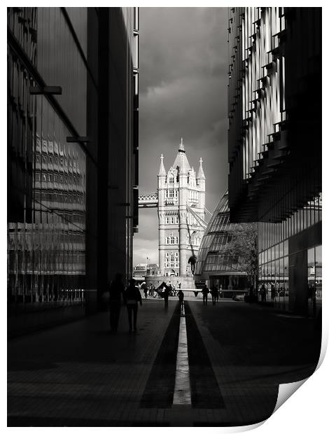 London In Mood Print by Clive Eariss