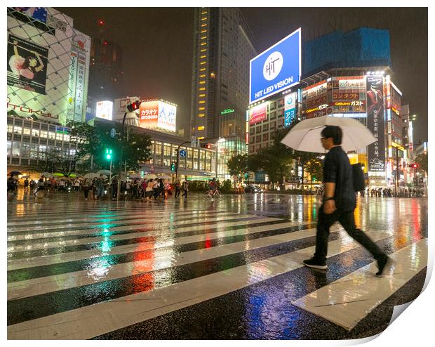  Shibuya Crossing Japan Print by Clive Eariss