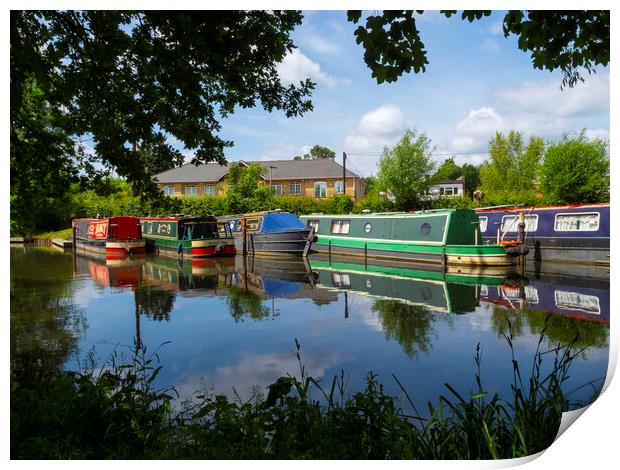 Wey Navigation Canal Print by Clive Eariss